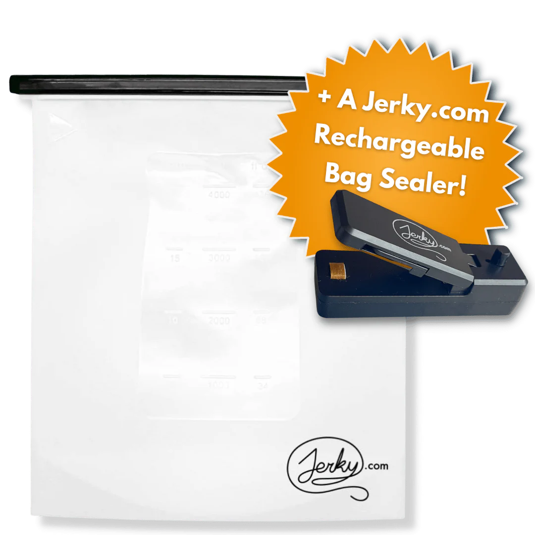 1-Gallon Silicone Marinating Bag + Bag Sealer
