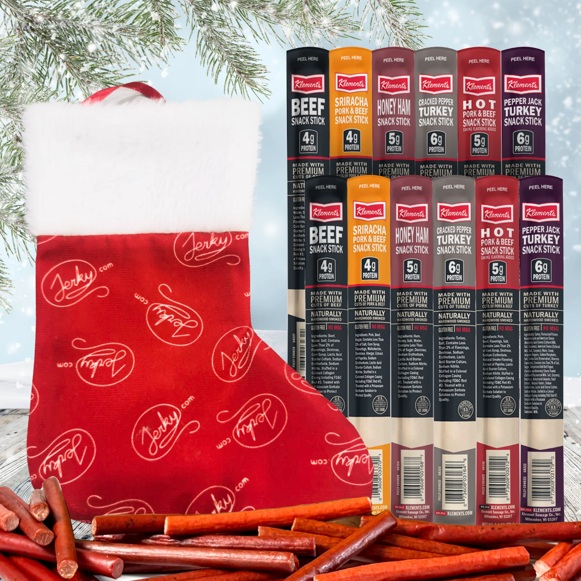 12 pc. Snack Stick Gift Stocking