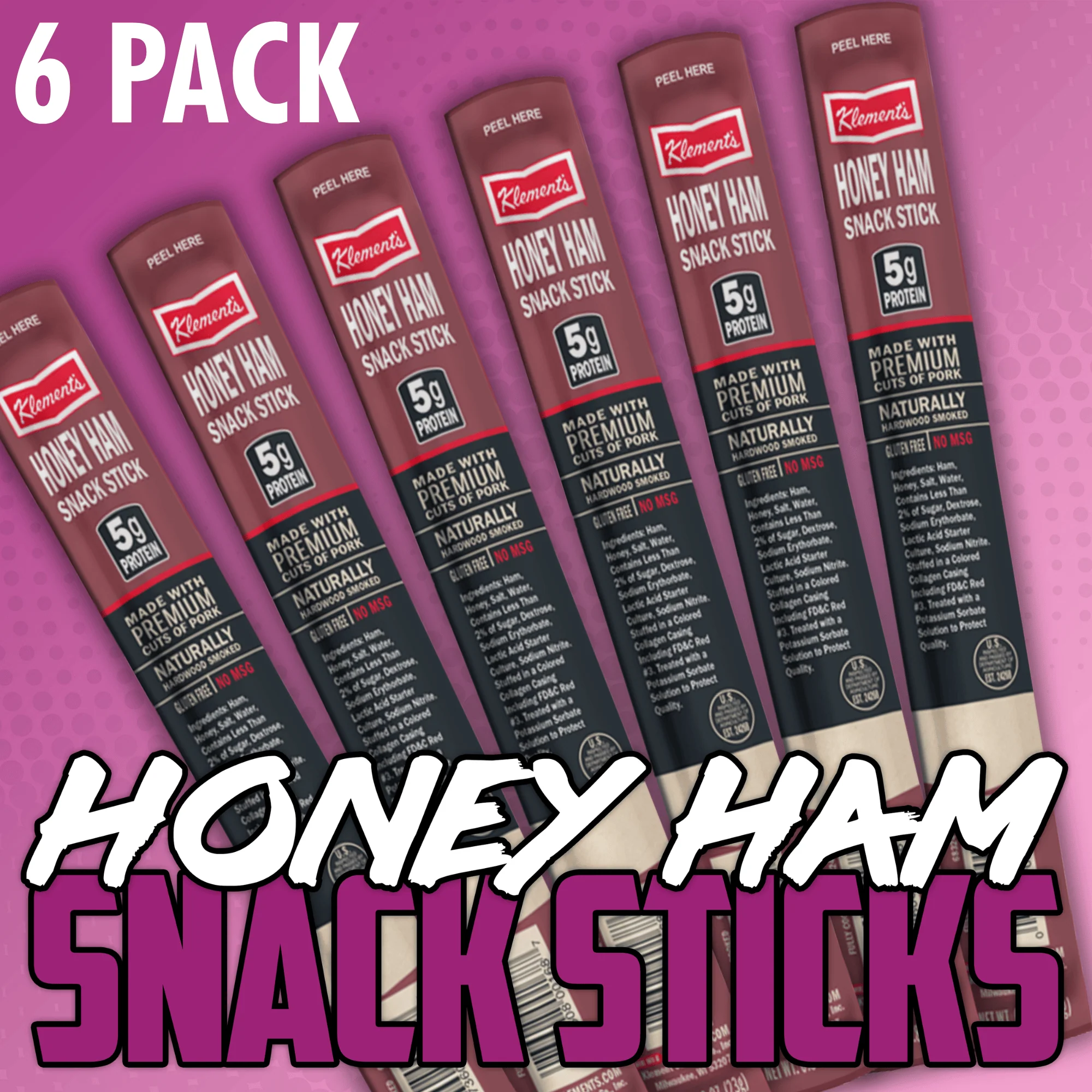 6 Pack of Honey Ham Snack Sticks - TikTok