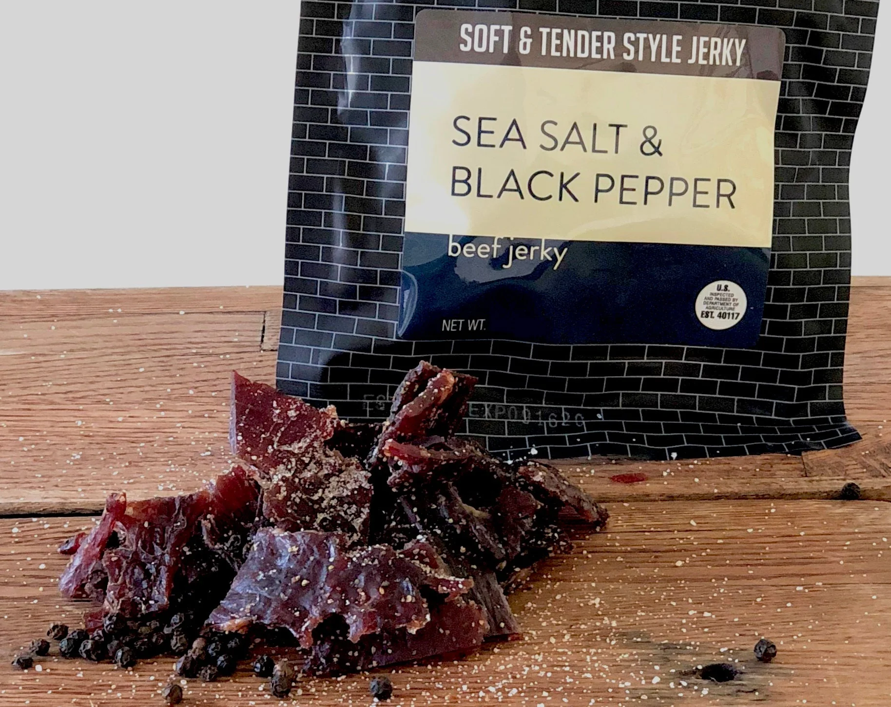 Soft and Tender Style Beef Jerky - Sea Salt & Pepper - Image 2