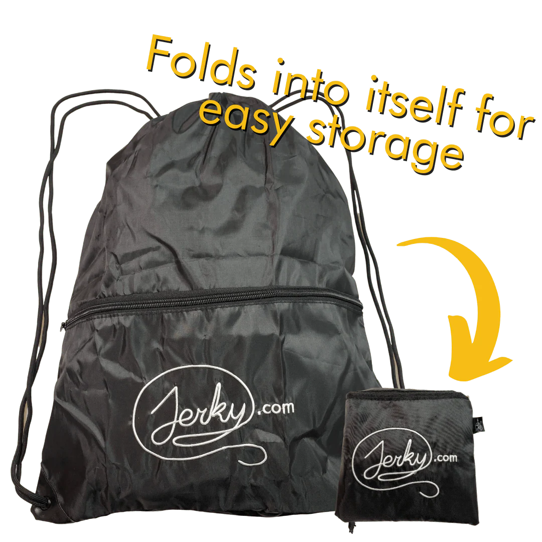 Jerky.com Drawstring Backpack - Image 2