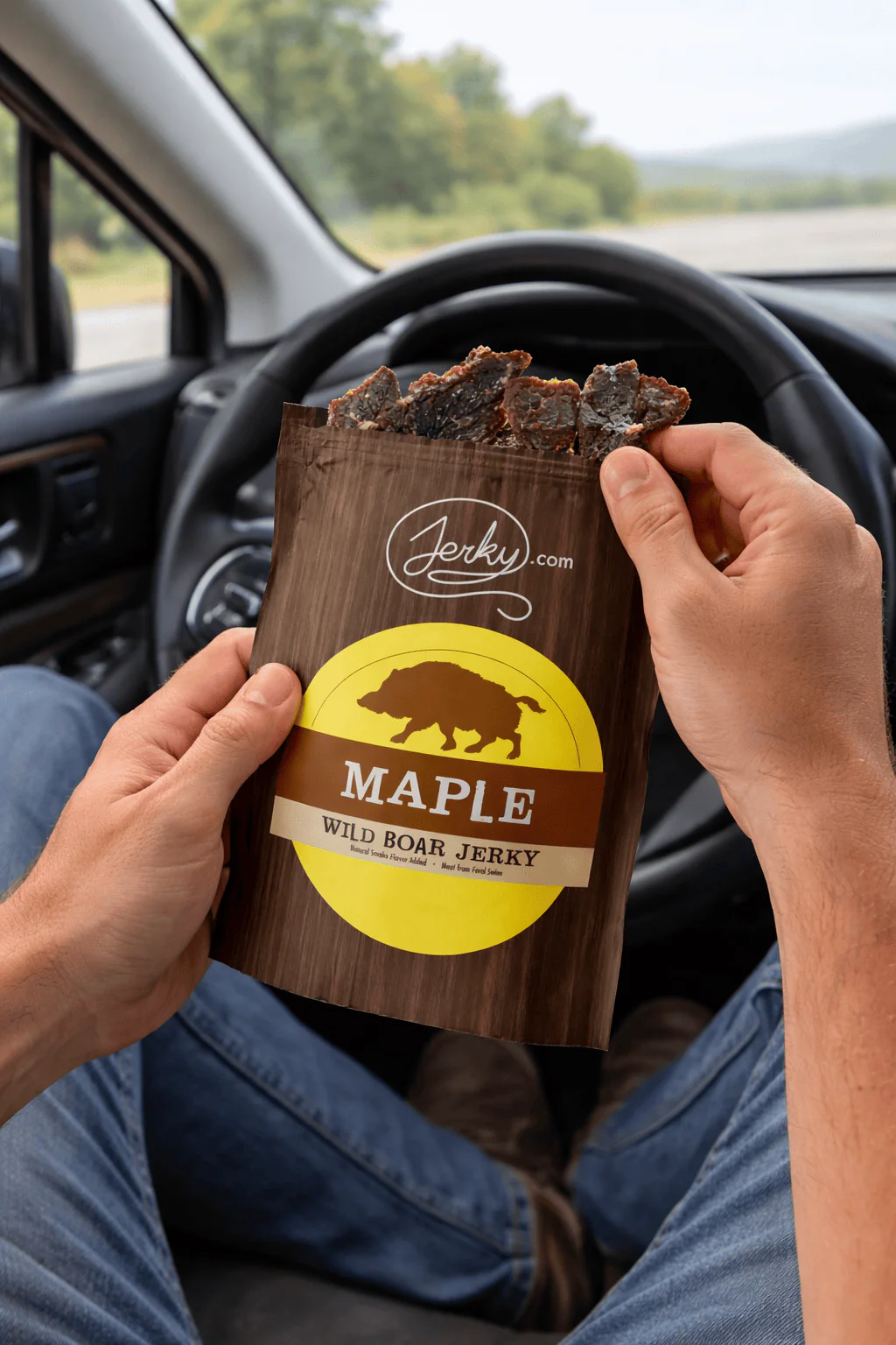 All-Natural Wild Boar Jerky - Maple - Image 5