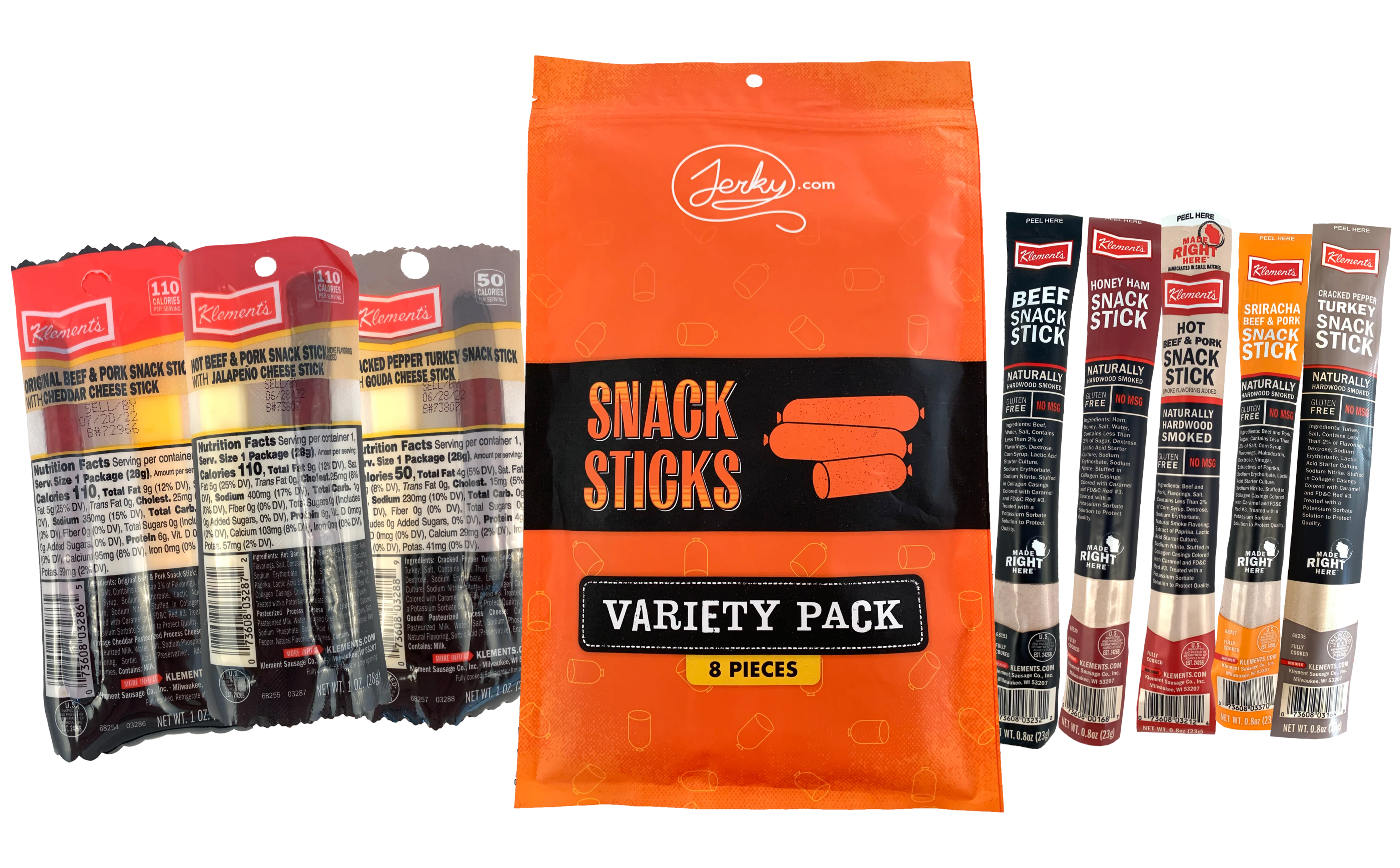 Snack Sticks Variety Pack - 8 Pieces