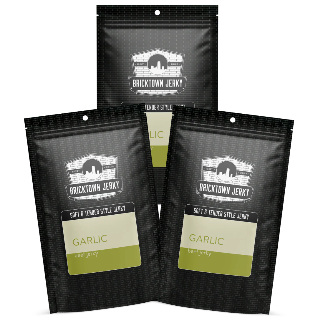 Soft & Tender Garlic Beef Jerky 3-Pack