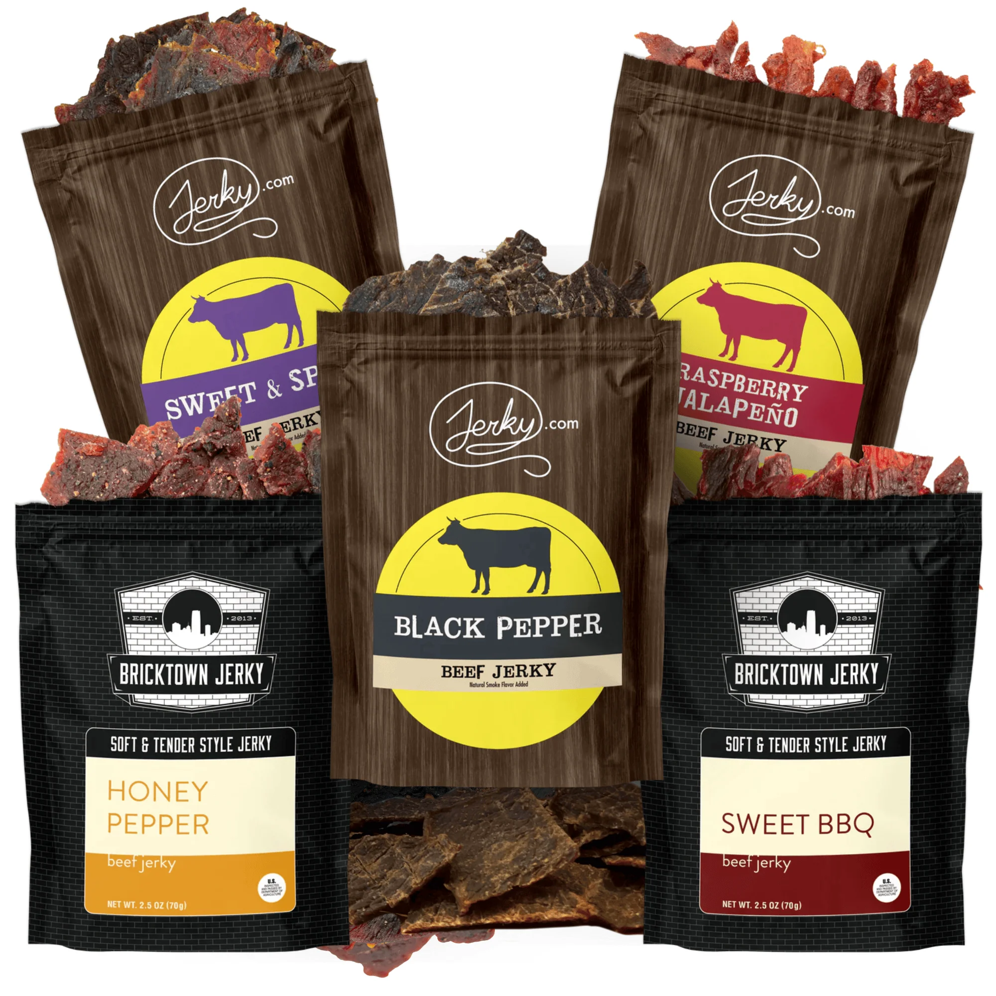 Staff Favorites Bundle Sweet BBQ, Black Pepper, Sweet and Spicy, Raspberry Jalapeno, Honey Pepper